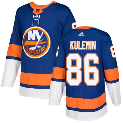 Adidas Men NEW York Islanders #86 Nikolay Kulemin Royal Blue Home Authentic Stitched NHL Jersey